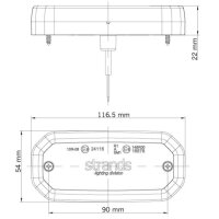 LED Seitenmarkierleuchte 12/24V  Strands,  FOR9T