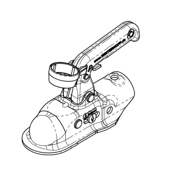 Kugelkupplung Ø 50mm, 1500kg  S100kg