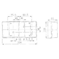 Schlussleuchte Jokon links / rechts  12V