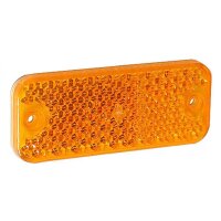 Rückstrahler Geka gelb 95 x 38mm zum kleben