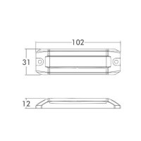 LED Kenn- Schlussleuchte Pro- Mini- Rail 12/24V
