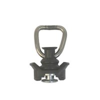 Airlinebeschlag mit Ring, schwarz