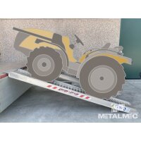 Alu-Laderampe, 2750 kg pro Paar, ohne Rand,