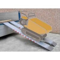 Alu-Laderampe,  830 kg pro Paar, ohne Rand,