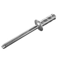 Mehrbereichsblindniete Inox/Inox 4.8 x 10.0 Flachrundkopf
