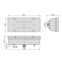 Schlussleuchte OEM Cobo Iveco Daily,  links