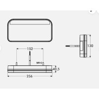 LED Schlussleuchte  12/24V  rechts