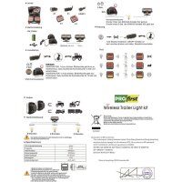 LED Schlussleuchten Set Wireless 12-24V