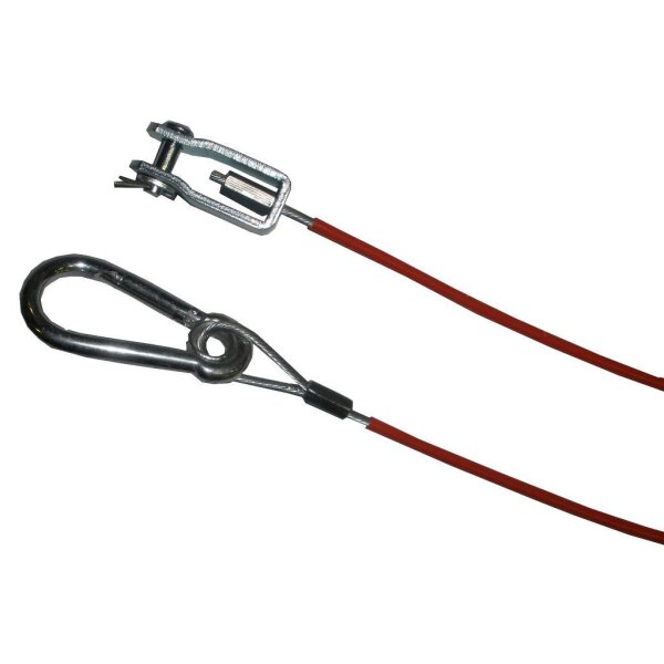 Abreissseil   730mm Karabiner + Gabelkopf