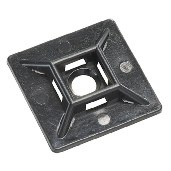 Selbstklebeplatte 28 x 28 mm, schwarz