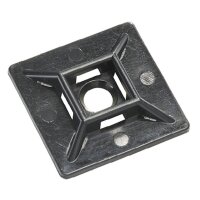 Selbstklebeplatte 28 x 28 mm, schwarz