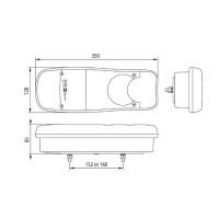 LED Schlussleuchte LC5 12-24V  rechts