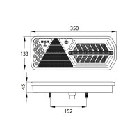 LED Schlussl. PRO-CARGO II TRAILER  rechts 12V