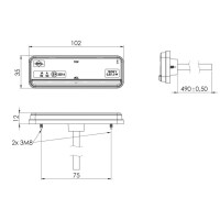 LED Seitenmarkierleuchte gelb Horpol 12/24V