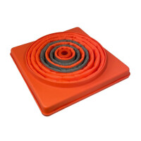 Signalkegel 75cm rot / weiss, faltbar!!