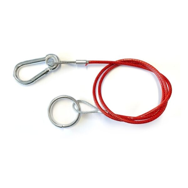 Abreissseil   950mm Karabiner klein / Ring