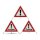 Triopan Faltsignal 90cm   3-seitig  1x Accident (!)