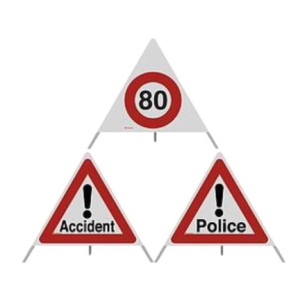 Triopan Faltsignal 90cm   3-seitig  1x Accident (!)