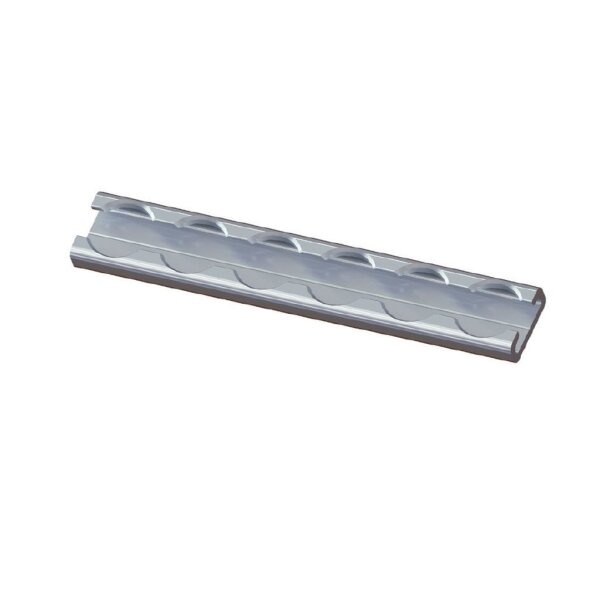 Airlineschiene Alu eckig B 25 Slimversion