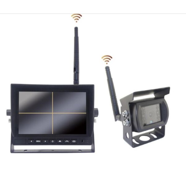 Rückfahrkamerasystem (3) Wireless 2.4GHz, HD 7"  12/24V