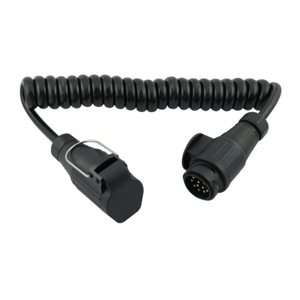 Spiralkabel - Verlängerung 13-pol 12V  Arbeitslänge 2.5m