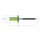 Dicht-Becherblindniete Inox/Inox 4.8 x 12.0 Grosskopf, gerillt