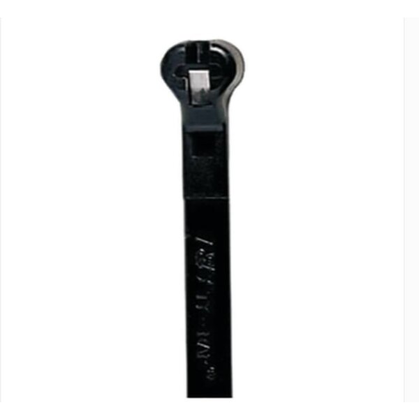 Kabelbinder mit Metallzunge, 140 x 3.6 mm, schwarz