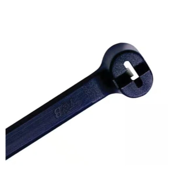 Kabelbinder mit Metallzunge, 186 x 4.8 mm, schwarz