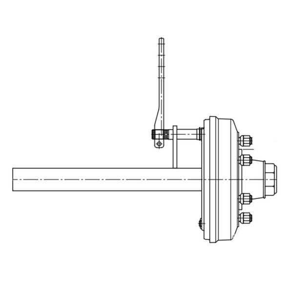 Bremsachsstummel 60 mm L=600 mm