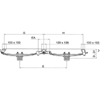 Parabelfederaggregat 14-16 to, 80mm Tandem