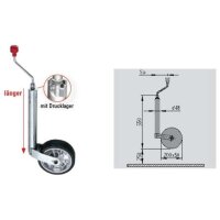 Stützrad    300kg  48mm  Hub 250mm