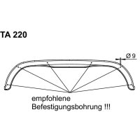 Kotflügel 220/1477 Tandem Kunststoff tiefgezogen