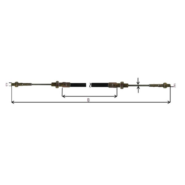Bowdenzug AL-KO AE 161S/251S schwenk.