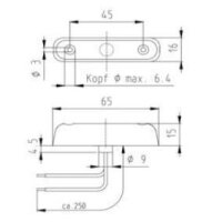 LED Positionsleuchte Jokon (2)  transparent S24-2  12V