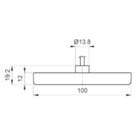 LED Positionsleuchte Jokon (4) rot S2012   12V