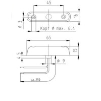 LED Positionsleuchte Jokon (4)   transparent PL24-2 12V