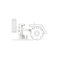 Stützrad  1000kg  70mm  Hub 230mm