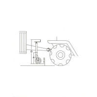Stützrad  1200kg  70mm  Hub 230mm