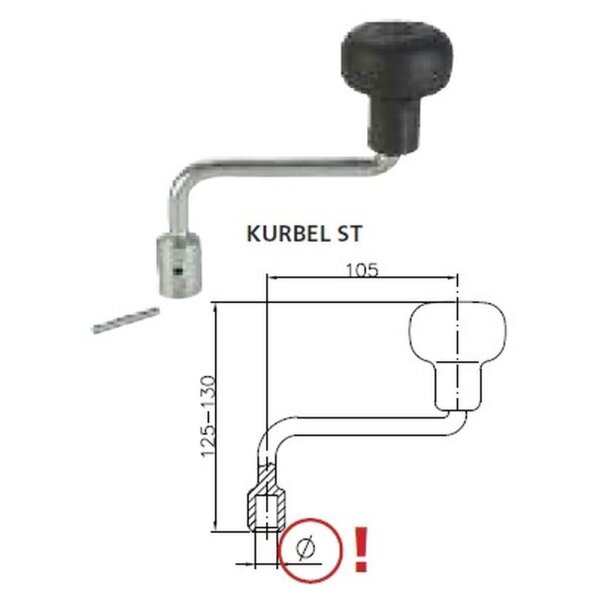 Kurbel (Bohrung 12mm)
