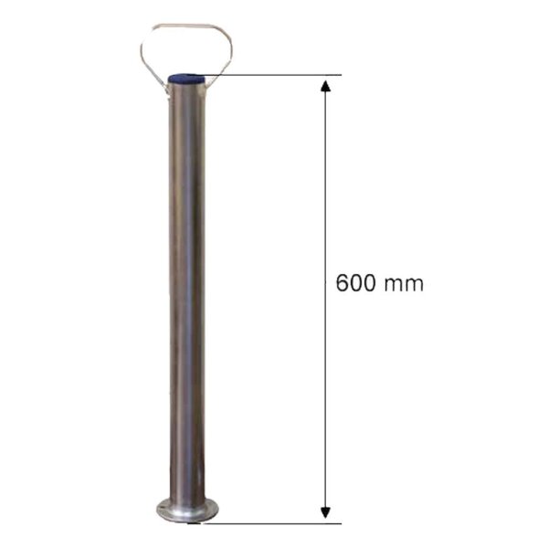 Schnellhubstütze verzinkt, Ø 48 L 600 mm
