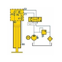 Stützfuss   3800kg  4-kant  110mm  hydr