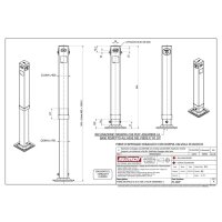 Stützfuss   3800kg  4-kant  110mm  hydr