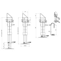 Stützfuss   6000kg  schräge Auflage