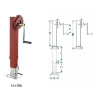 Stützfuss  10000kg  4-kant 110mm 2-Gang