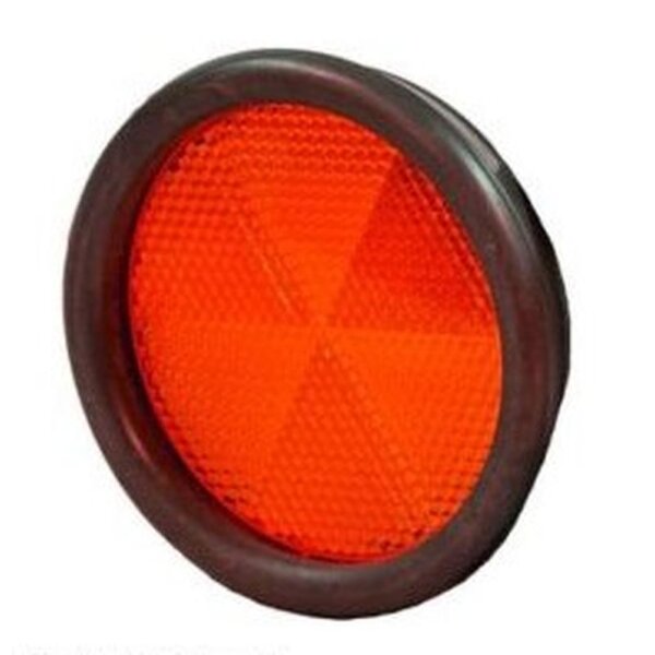 Rückstrahler Ø 80 mm rot