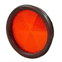 Rückstrahler Ø 80 mm rot