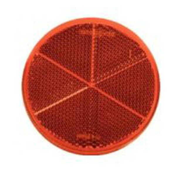 Rückstrahler Ø 80 mm rot
