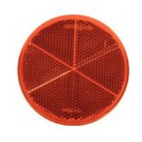 Rückstrahler Ø 80 mm rot