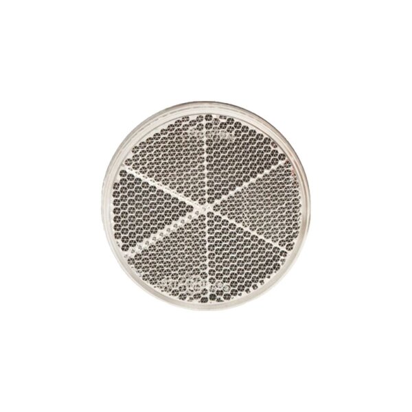 Rückstrahler Ø 80 mm weiss