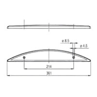 LED Zusatzbremsleuchte Jokon rot ZHBL/25  12V